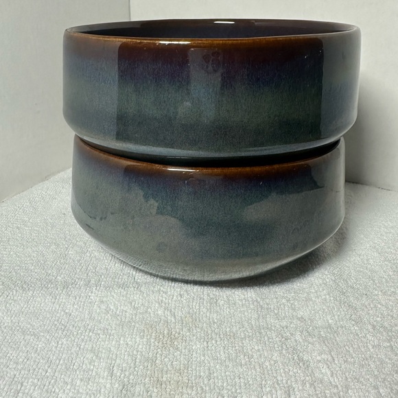 Noble Excellence Cereal Bowls. Set of two. No chips or cracks. Reactive Glaze. - Picture 5 of 6